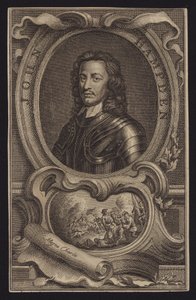 John Hampden, político y militar parlamentario inglés (grabado) de English School