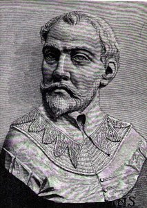 John Hawkins (1532-95) ilustración del Volumen III de Narrativa e Historia Crítica de América, 1886 de English School