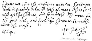 John Jewell, Obispo de Salisbury de English School
