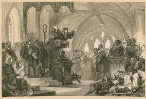 John Knox predicando en St. Andrews de English School