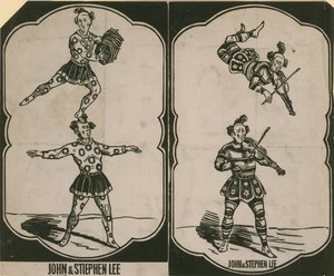 John Lee y Stephen Lee, acróbatas de circo y músicos