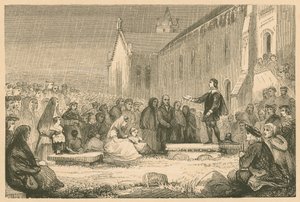 John Livingston predicando en la iglesia de Shotts de English School