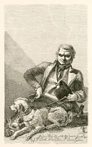 John MacNally, del condado de Tyrone, con sus dos perros Boxer y Rover de English School
