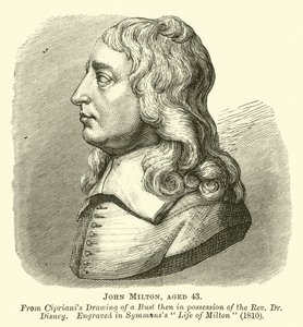 John Milton, a los 43 años