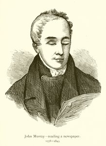 John Murray, leyendo un periódico