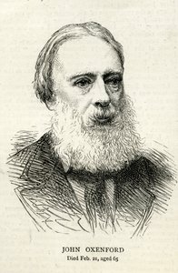 John Oxenford (1812-77) ilustración de The Graphic 1877 de English School