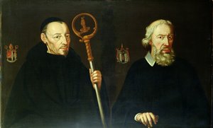 John Placid (1599-1681) y su hermano Sir Thomas Gascoigne, 2º Baronet (c.1593-1686) de English School