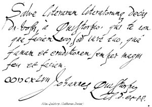 John Quistorp, (Divino Luterano) de English School
