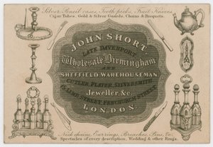 John Short, tarjeta comercial de English School