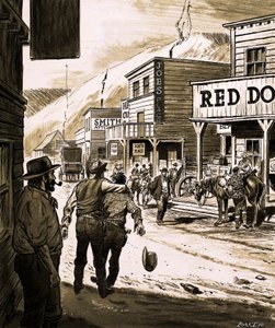 John Sutter descubrió oro en el Valle de Sacramento y comenzó la gran fiebre del oro de California en 1847 de English School