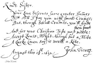 John Vicars de English School