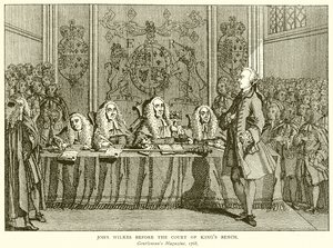 John Wilkes ante el Tribunal del Banco del Rey