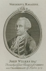 John Wilkes, anteriormente un gran campeón de la libertad, ahora Chambelán de Londres de English School