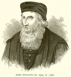 John Wycliffe (n. 1324, m. 1384) de English School