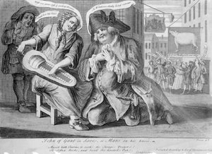 Juan de Gante Enamorado, o Marte de rodillas, 1749 de English School