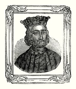 Juan nació en 1167, fue coronado en 1199 y murió en 1216 de English School