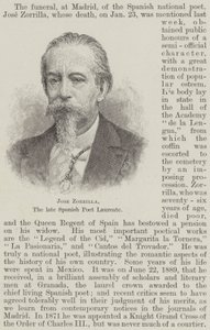 José Zorrilla, el difunto poeta laureado español de English School
