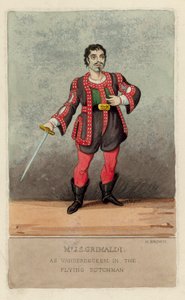 Joseph Grimaldi como Vanderdecken en El Holandés Errante de English School