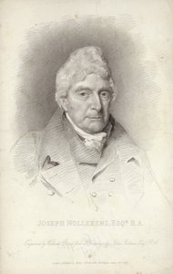 Joseph Nollekens, escultor inglés. Grabado por William Bond de English School