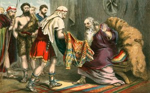 El abrigo de muchos colores de José llevado a su padre, Jacob de English School