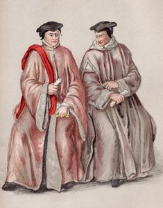 Jueces en sus túnicas durante el reinado de Isabel I, de 