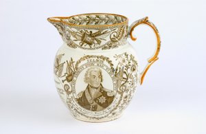 Jarra con diseños conmemorativos de las batallas y honores de Horatio Nelson (1758-1805) c.1805