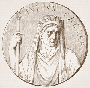 Julio César, ilustración de Cassells Illustrated History of England