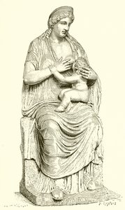 Juno amamantando a Hércules (Estatua en el Vaticano) de English School