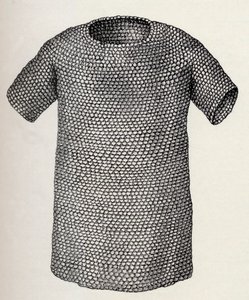 Cota de malla jutish o danesa que data de antes del 450 d.C., de A Short History of the English People por J. R. Green, publicado en 1893