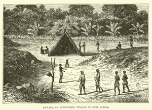 Kawala, un pueblo fortificado en África Occidental de English School
