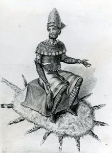 Kazembe, o Rey de Lunda, al sur del Lago Mweru de English School