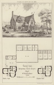 Casa del guardián, finca Broadwell Grove, Oxon de English School