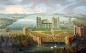 Castillo de Kenilworth, Warwickshire (óleo sobre lienzo) de English School