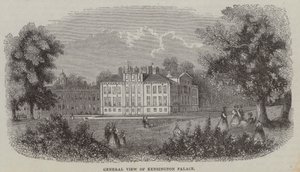 Palacio de Kensington, Londres (grabado) de English School