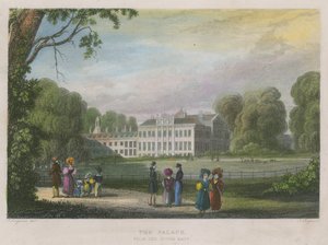 Palacio de Kensington, Londres, desde el sureste de English School
