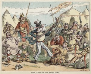 El rey Alfredo en el campamento danés