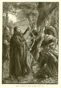 El Rey Alfredo en el campamento danés, 895
