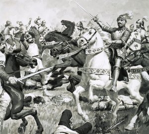 El rey Arturo condujo a los británicos a una aplastante victoria contra los sajones