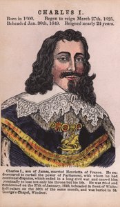Rey Carlos I (grabado coloreado) de English School