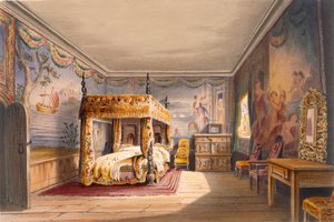 Sala del Rey Carlos, Casa Cotehele, c.1830-40 de English School