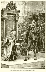 El Rey Carlos y el Portavoz Lenthall de English School