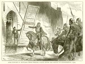 El Rey Eduardo II Rechazado del Castillo de Stirling después de la Batalla de Bannockburn, 1314