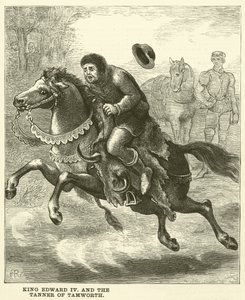 El rey Eduardo IV y el curtidor de Tamworth (grabado) de English School