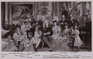 El Rey Eduardo VII y su familia de English School