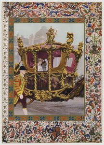 El Rey Jorge V y la Reina María en el Carruaje Real
