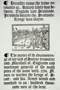 Rey Enrique VIII (1491-1547) y sus caballeros después de la victoria inglesa sobre los escoceses en Flodden Field, en 1513 de English School