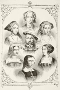 Rey Enrique VIII de Inglaterra y sus seis esposas, de 