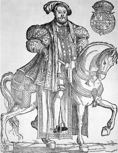 Rey Enrique VIII a caballo de English School