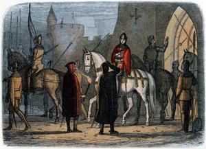 Rey Enrique V de Lancaster, ilustración de "A Chronicle of England" de James Doyle de English School