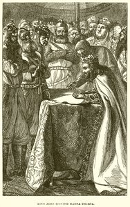 El rey Juan firmando la Carta Magna de English School